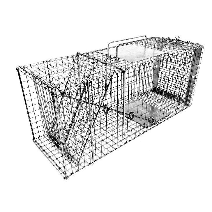 Tomahawk 206NC Trap Neighborhood Cats Collapsible Feral Cat Trap 30"x10"x12" with Rear Sliding Door – Kits Available